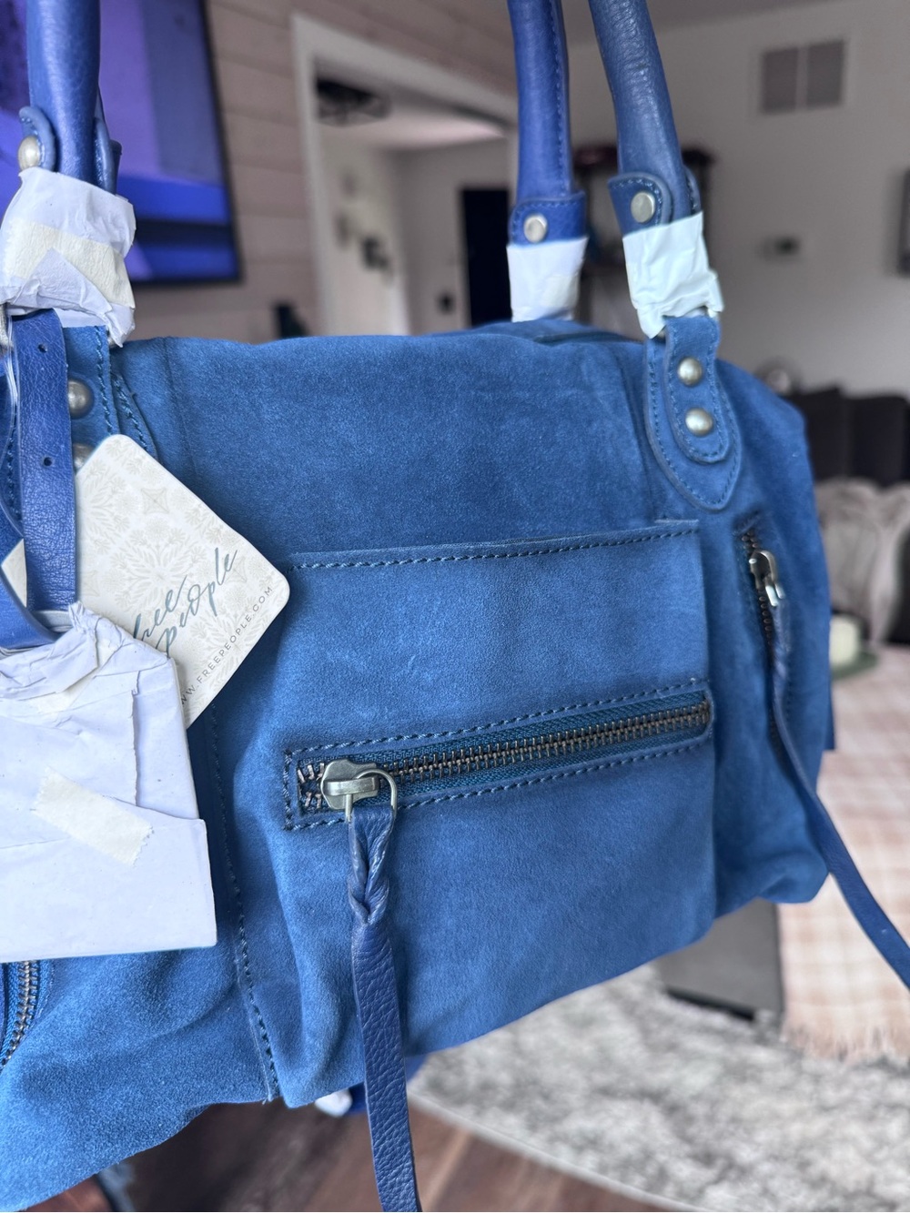 NEW Free People Baby Emerson - New Color - Gorgeous “Navy” Suede - Picture 5 of 7